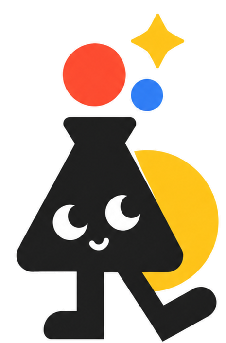 Playful Lab 官方 A 字母 IP 形象与星球插画